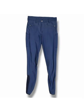Schockemohle Sports Glamour Full Seat Riding Breeches Blue Womens Size 24R
